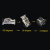 2PCS 0-90-180 Degree Table Legs Foldable Bracket with Screws,Self-Locking Hinge-