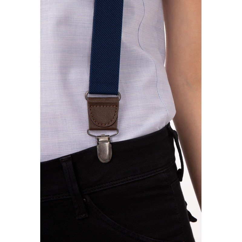 Chef Works Unisex Pant Suspenders, Navy, One Size