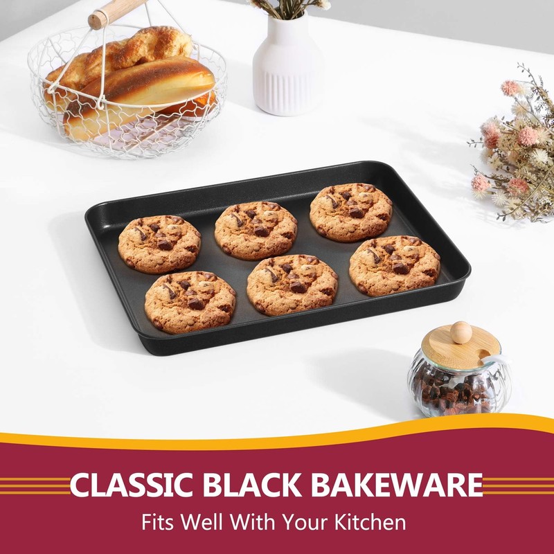 Small Toaster Oven Tray, P&P CHEF 10.4” Nonstick Toaster Oven