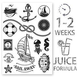 AWAKEN Temporary Fake Tattoos Juice Tattoo Semi Permanent Stickers Waterproof Plant Based Last 1-2 Weeks Unisex Design Astronaut Planets Galaxies Compass Arrow (Design 21)