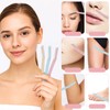 Guduling 15pcs Eyebrow Shaver, Wheat Straw Micro Blades for Facial