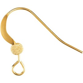 UnCommon Artistry® 14k Gold Filled French Ear Wire Hooks W Stardust Ball & Coil (4 pcs)