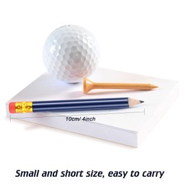ELECLAND 85 Pcs Golf Pencils with Eraser 2HB Half Pencils Sharpened Mini Pencils 4-inch Pocket Pencil Navy Blue Short Pencil for Golf, Classroom, Pew (Navy Blue)