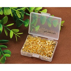 Shapenty Mini Metal Hollow Star Pendant Charms Beads Bulk Pentagram Charms for Necklace Earring Bracelet Keychain Jewelry Making Craft Project Christmas Decoration, 100PCS (Gold)