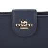 Coach Outlet 6390 IMMID Medium Corner Zip Wallet Bifold Wallet,