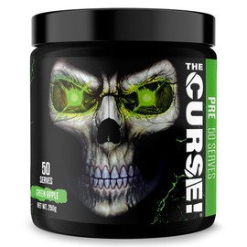 JNX Sports The Curse Green Apple Pre-Workout Powder, 50 Servings