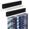 Tie Rack Belt Hanger Wall Mounted, Lomrsiul Non Slip 180