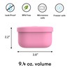 Omie OmieBox Silicone Leakproof Snack Containers To Go, Food Storage