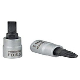 Proxxon 1/4 Inch Inserts for Slotted Screws, 33 mm, FD 7 mm
