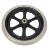 Wheelchair Wheel 8in PU Walker Caster Replacement Skidproof with Ball