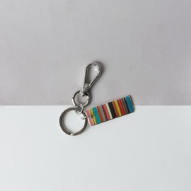 Paul Smith M1AKEYR MSTAG Men's Key Ring, Multi Stripe, 92