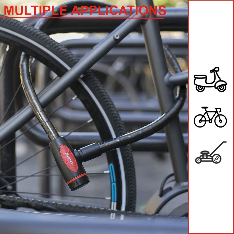 Master Lock Keyed Armoured Bike Cable Lock