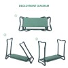 realtop3 Foldable Garden Kneeler Bench Stool Soft Cushion Seat Pad
