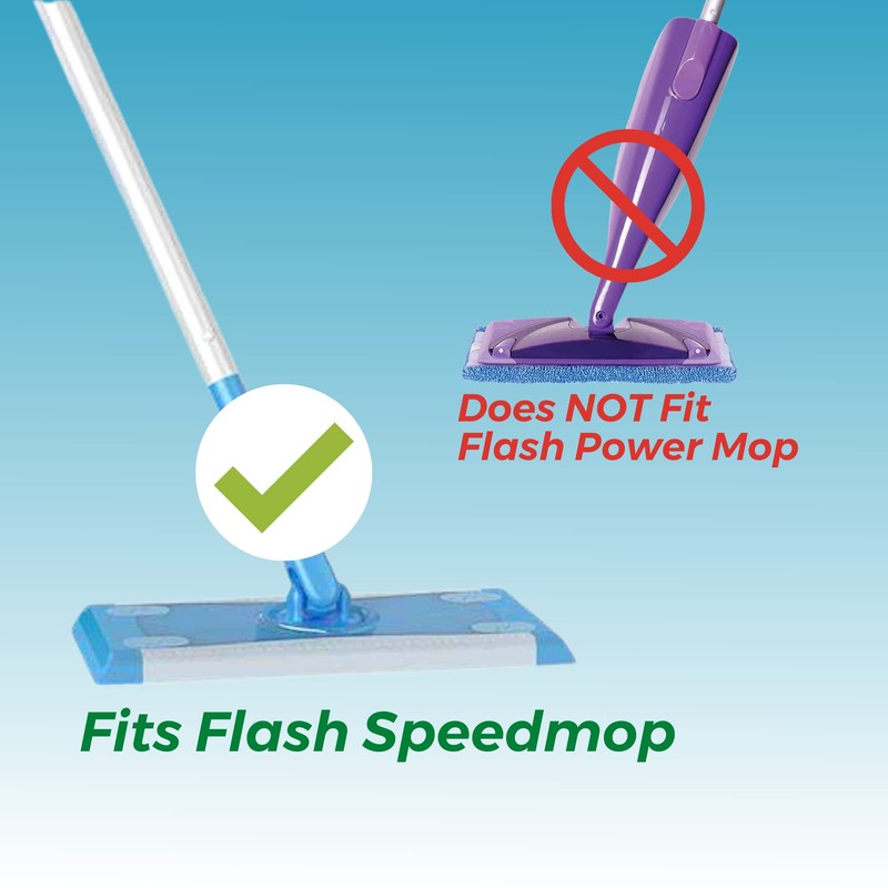 Reusable Mop Pads for Flash Speedmop Heavy Duty Microfibre Wet