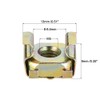 sourcing map M5 Cage Nuts for Server Rack Cabinet Carbon