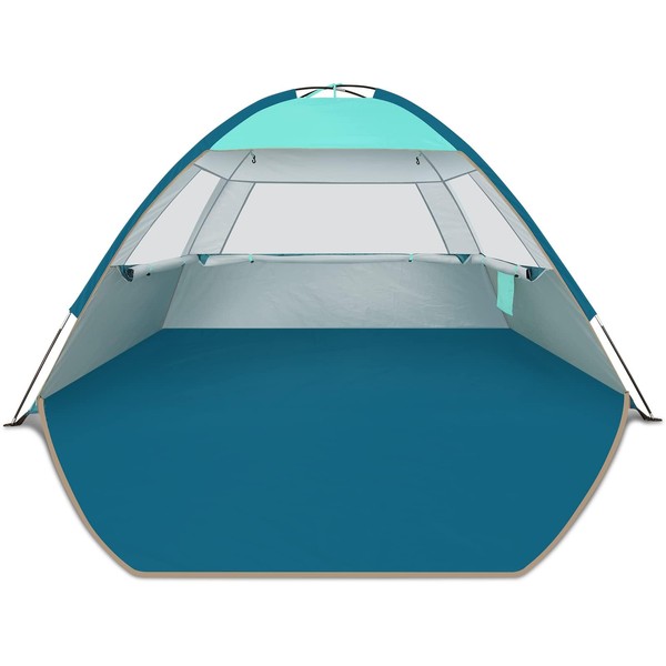 COMMOUDS Beach Tent Sun Shade for 3/4-5/6-7/8-10 Person, UPF 50+