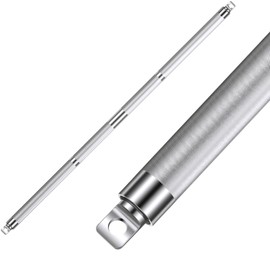 Blulu Aluminum Double Swivel Bar LAT Pull Down Bar Double Hook for Dual-Stack Functional Trainers, LAT Pulldown Attachments Straight Bar, Knurled Grip 220lbs Weight Capacity, 42 Inch