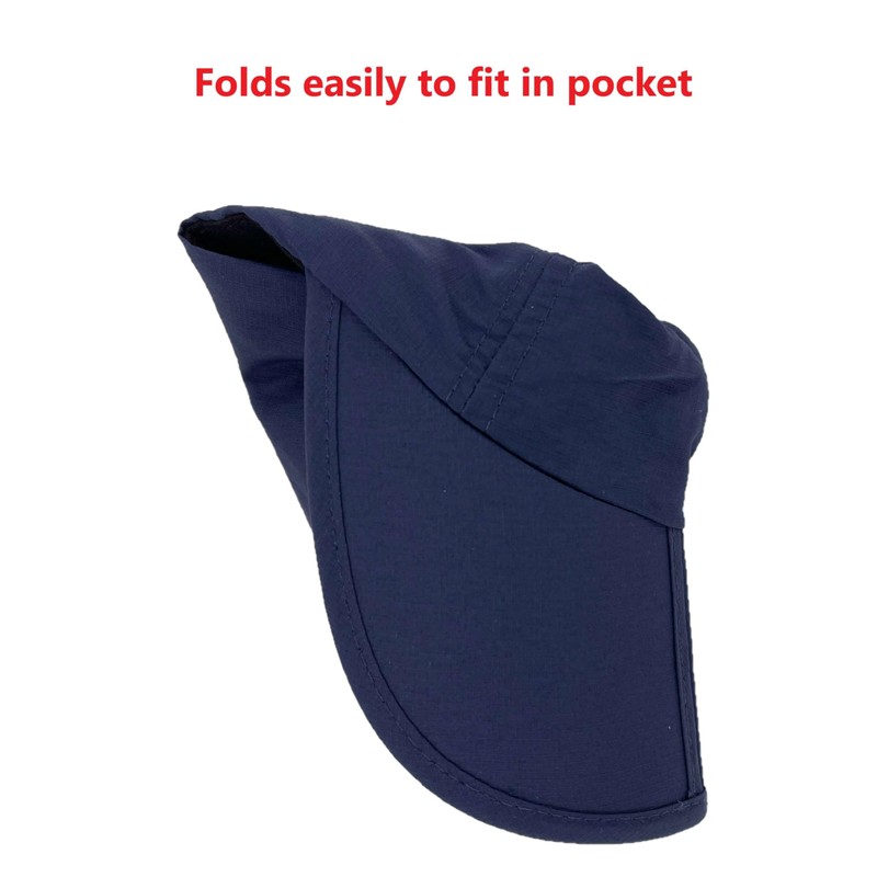 Thingimijigs Men's Lightweight Folding Peak Baseball Cap with Adjustable Strap