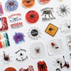 50Pcs Funny Spider Decals for Motorcycles Wolf Spider Web Stickers