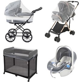 Baby Mosquito Net for Stroller, Perfect Bug Net for Strollers, Bassinets, Cradles, Playards, Pack N Plays and Portable Mini Crib, Baby Insect Netting Cover, White