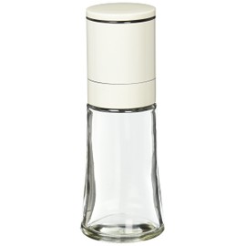 Pearl Metal Delicious Taste Ceramic Pepper & Salt Mill, White C-894