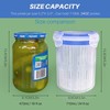 Pickle Jar 24oz 2Pack Pickle container with strainer Pickle Holder