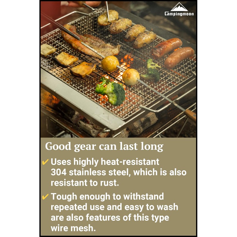 CAMPINGMOON Camping Cooking Grates for MT-055 (MT-055-W2)