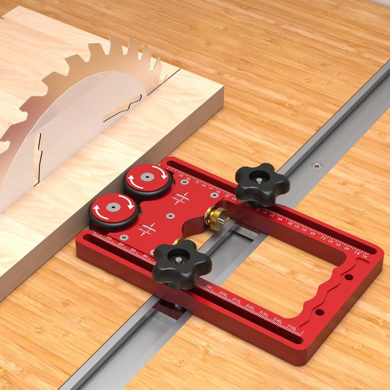 Double Wheel Bearing Roller, Woodworking Bearing Roller Featherboards, Table Saw