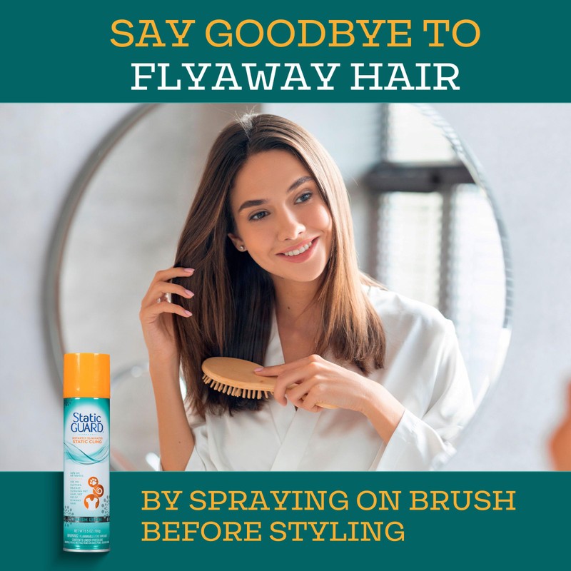 Static Guard Fabric Spray, Fresh Linen Scent, 5.5 Ounce Can