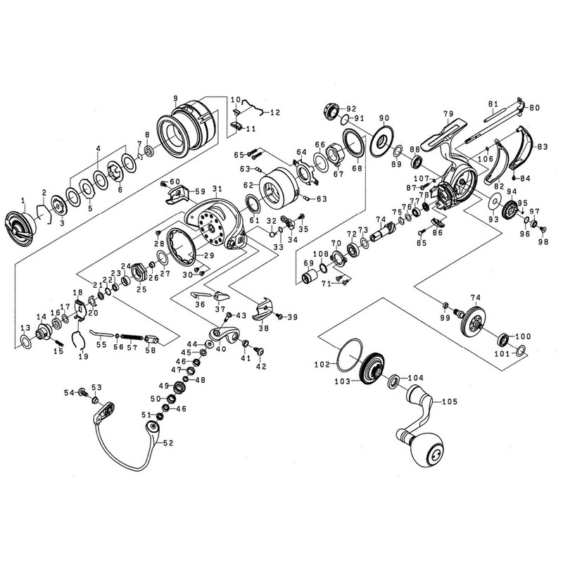 DAIWA Genuine Part 19 Celtate LT5000D-XH Spool Part Number 9