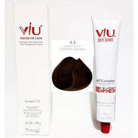 Nutrapel Tinte Viu 4.3 Castaño Dorado Gama Premium Nutrapel+revelador