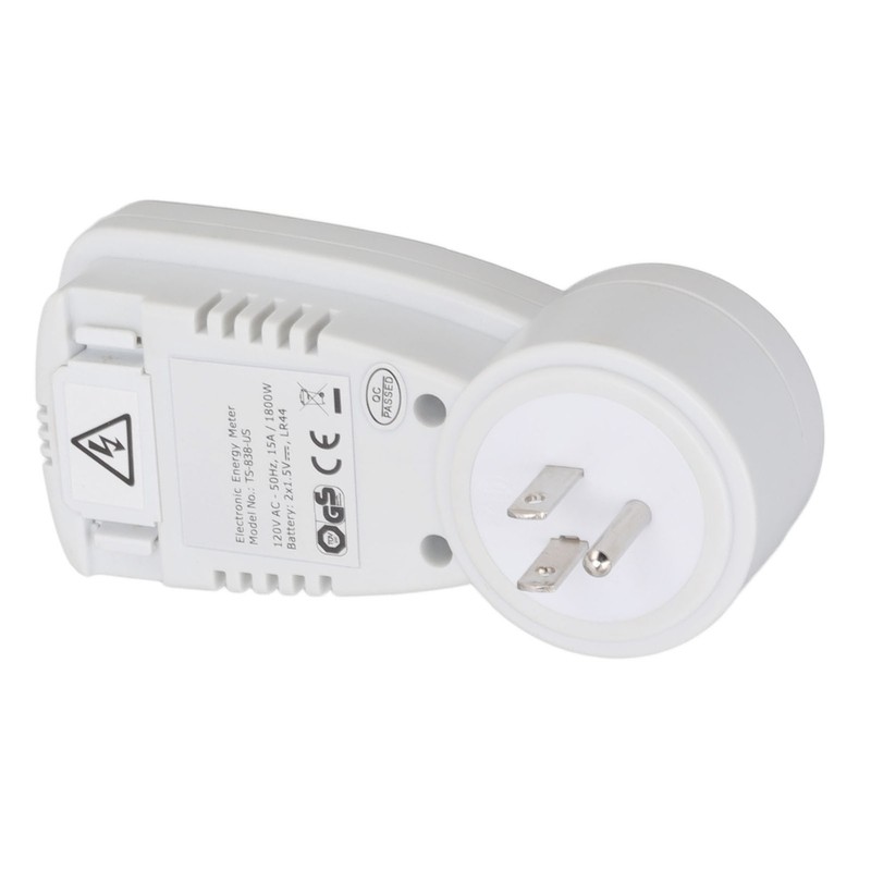 Watt Meter ABS 15A with Digital LCD Power Consumption Monitor