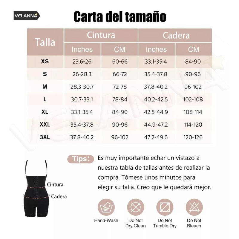 Velanna Faja Colombiana Posparto Reductora Para Mujer De Cintura