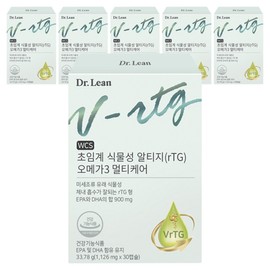 Dr.Lin Supercritical Vegetable RTG (rTG) Omega-3 Multicare 33.78g, 30 tablets, 6 units / 닥터린 초임계 식물성 알티지(rTG) 오메가3 멀티케어 33.78g, 30정, 6개