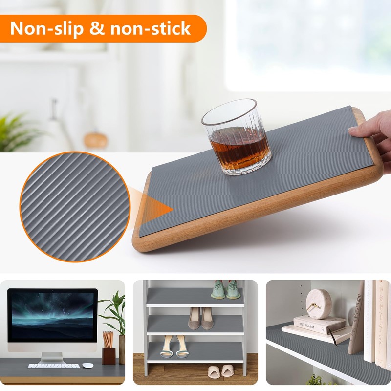 Shelf Liners for Kitchen Cabinets Drawer Liner Non Adhesive Cupboard
