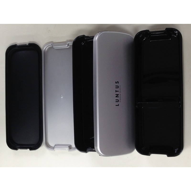 Asvel "Rantas FL" 2-Tier Lunch Box with Bag, Silver SS-T820