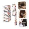 SAFIGLE 2Pcs Wide Tooth Hairdressing Comb Smooth Combs for Home