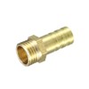 sourcing map Brass Pipe Connector Hose Adapter 10 mm Spout