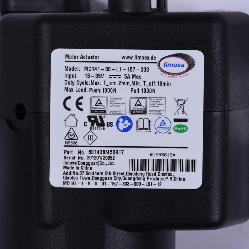 Frassie Power Recliner Lift Chair Motor Limoss 450917 Actuator Model
