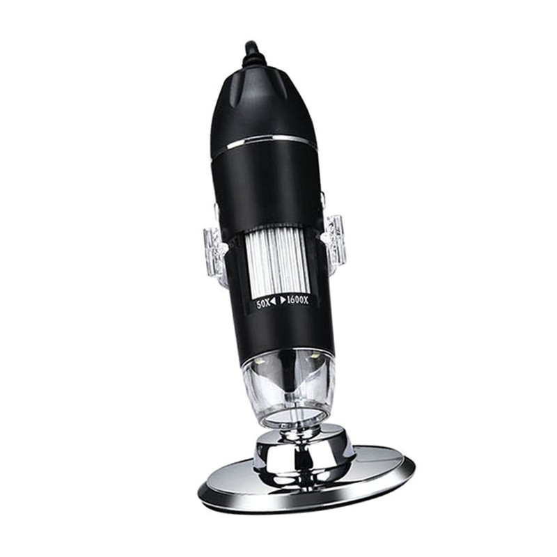 USB Digital Microscope 1600X Magnification Camera 8 LEDs with Stand