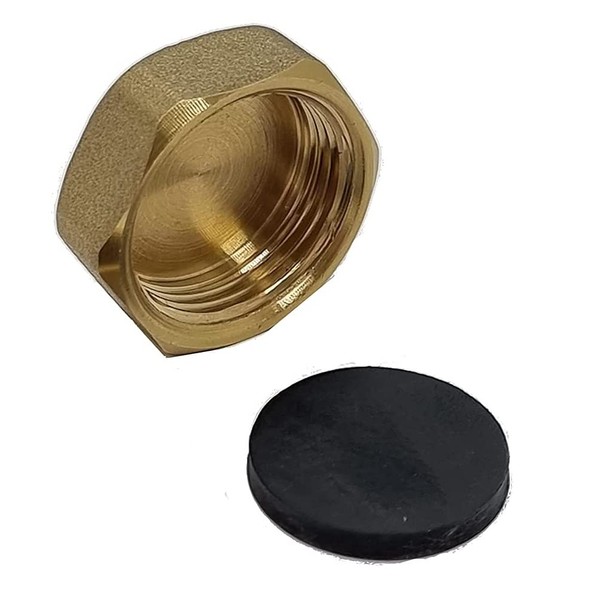 Merriway® BH01586 1/2 inch BSP Brass Compression Fittings Blank Nut