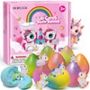 Bofuoos Unicorn Bath Bombs with Surprise Toys Inside, 9 Packs