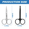 2 Pack Stainless Steel Nose & Ear Scissors, Beard &