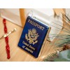2pcs Hanging Blown Glass Passport Christmas Ornament for Christmas Tree