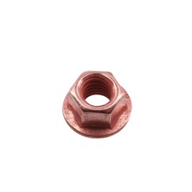 Connect 30737 Copper Flashed Nut Flanged & Self Locking M8 x 1.25 x 12mm Hex 5pc