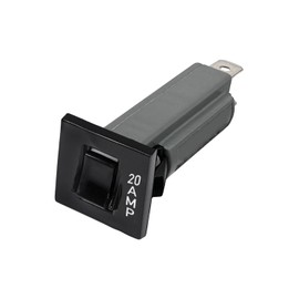 W Type 20 Amp Thermal Circuit Breaker Fuse, W28-XQ1A-20 - Quick Connect, Snap-in (20A, 1 Pack)