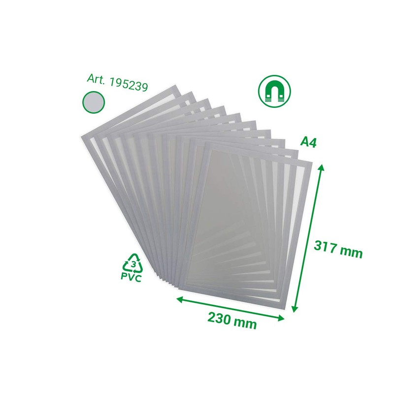 Djois Made by Tarifold 195239 Magnetic A4 Frame for Documents,