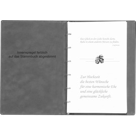 You & Me Family Book Blue Velour Heart Embossing Silver Family Book Format Life Partnership Book (60001)