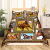 Feelyou Twin Size Galloping Horse Comforter Cover Set with 1