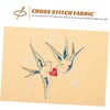 OHPHCALL 6 Sheets Cross Stitch Cloth Gridding Fabric for Embroidery